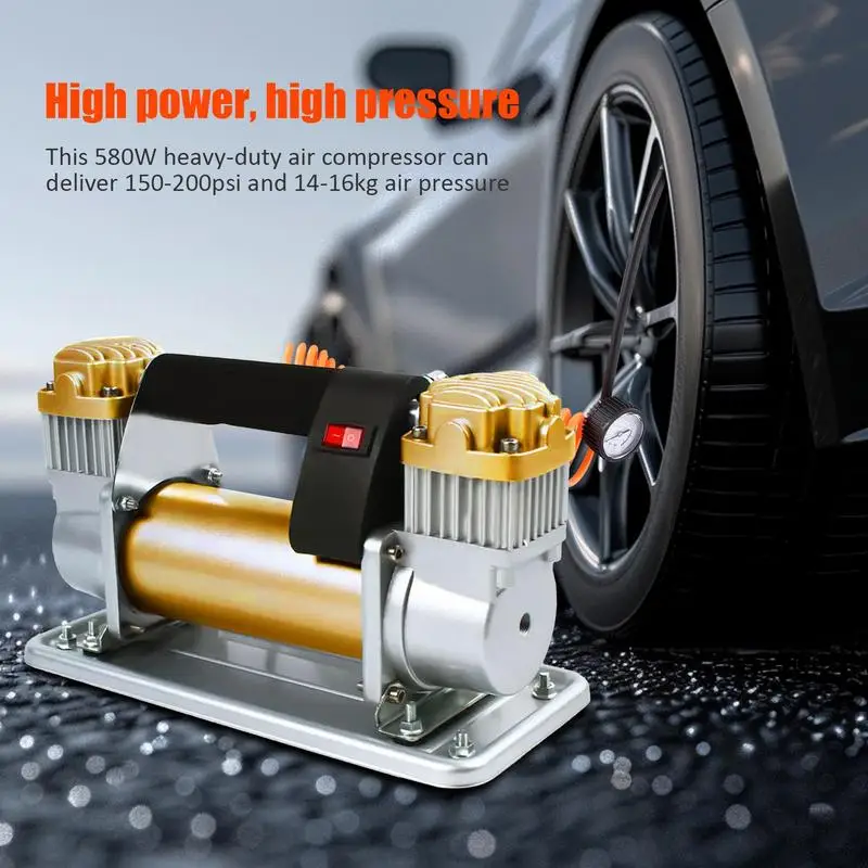 Air Compressors & Inflators 12V Heavy Duty Truck Air Compressor 150PSI Wheel & Tire Air Compressors Offroad Inflation Pump