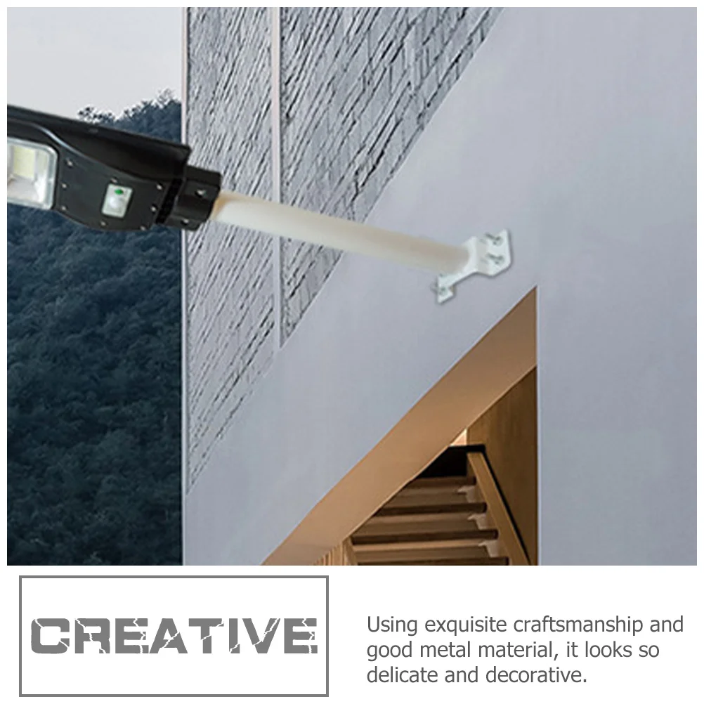 1 مجموعة الإضاءة الشمسية تصاعد قوس قوي ضوء الشارع القطب الذراع لساحة جدار ديكور DIY بها بنفسك سارية علم مصباح شرائح تثبيت في الهواء الطلق