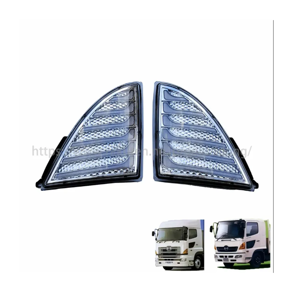 FDONG 1 Set 2 PC Corner Lamp LED Yellow light for HINO MEGA 500 700 FC9J