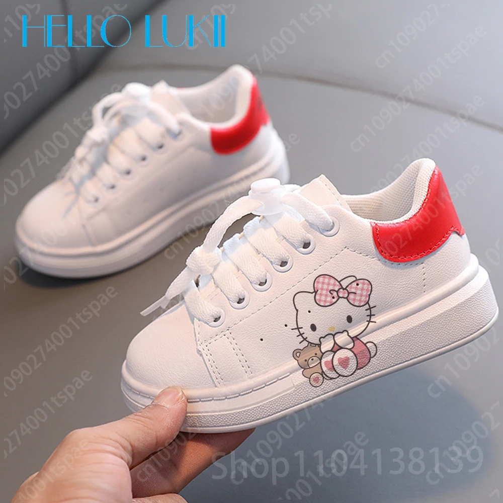 hello kitty Girls baby Soft shoes Fashion Children Sneakers Cartoon Student Running Casual Sports Shoes Christmas Gift