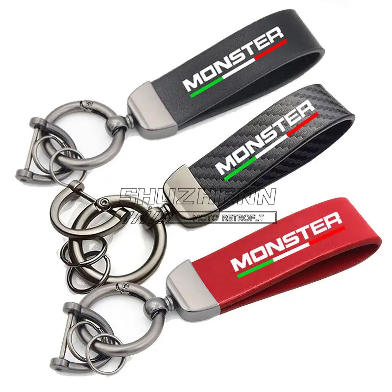 

For Ducati Monster S2R / S4R S4RS Monster 796 /1100 Motorcycle accessories Keychain Kering Metal Key Chain Holder Lanyard Gift