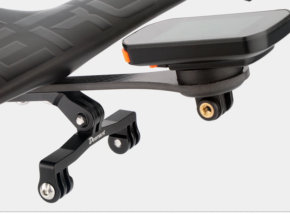 Deemount Fahrrad-Scheinwerferhalterung mit integriertem Lenker, passend für Gopro-Sportkamera, Verlängerungsständer aus Aluminiumlegierung für Computer – Detail 8