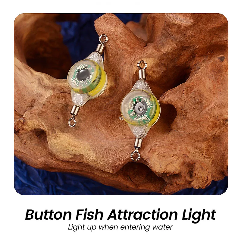 Bazooka-Mini lámpara LED de atracción de peces, verde y rojo de pesca de calamar señuelo, luminoso bajo el agua, atraer cebo de invierno de noche de