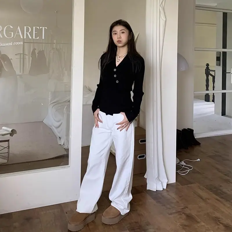 

Sweaters Jumpers Pullovers Womens Pullover Collar Pearl Effortless Layering Regular Daily BF Y2K Stylish Modern Commute Autumn