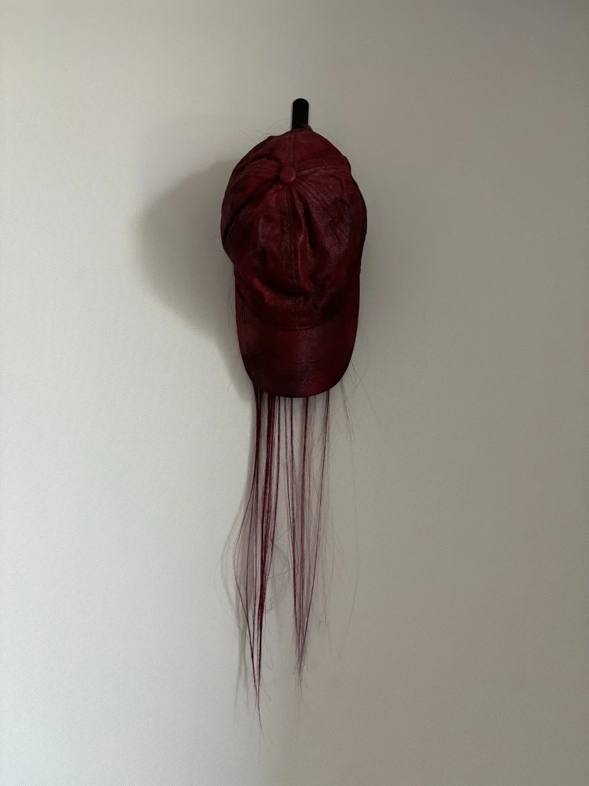 PLN Red Hair Cap Opium YVL Style Wax Brushing Weathered Process Street Style Cap for Youth Unisex Curly Hair Bucket Hat