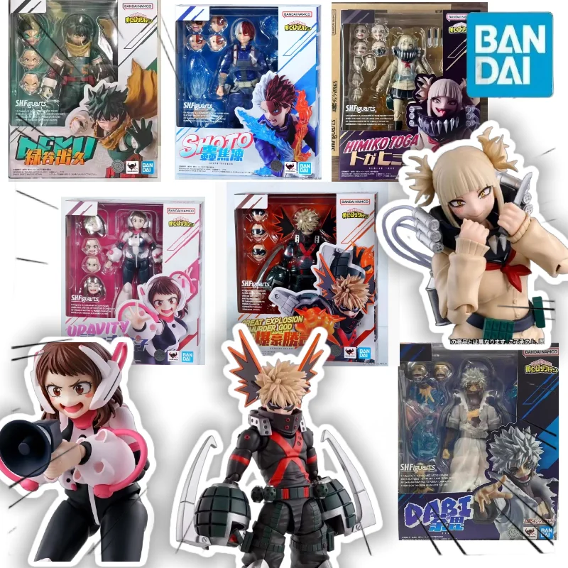 

【In Stock】Bandai S.H.Figuarts SHF My Hero Academia Bakugo Deku Shoto OCHACO URARAKA Dabi HIMIKO TOGA Action Figure Anime Model