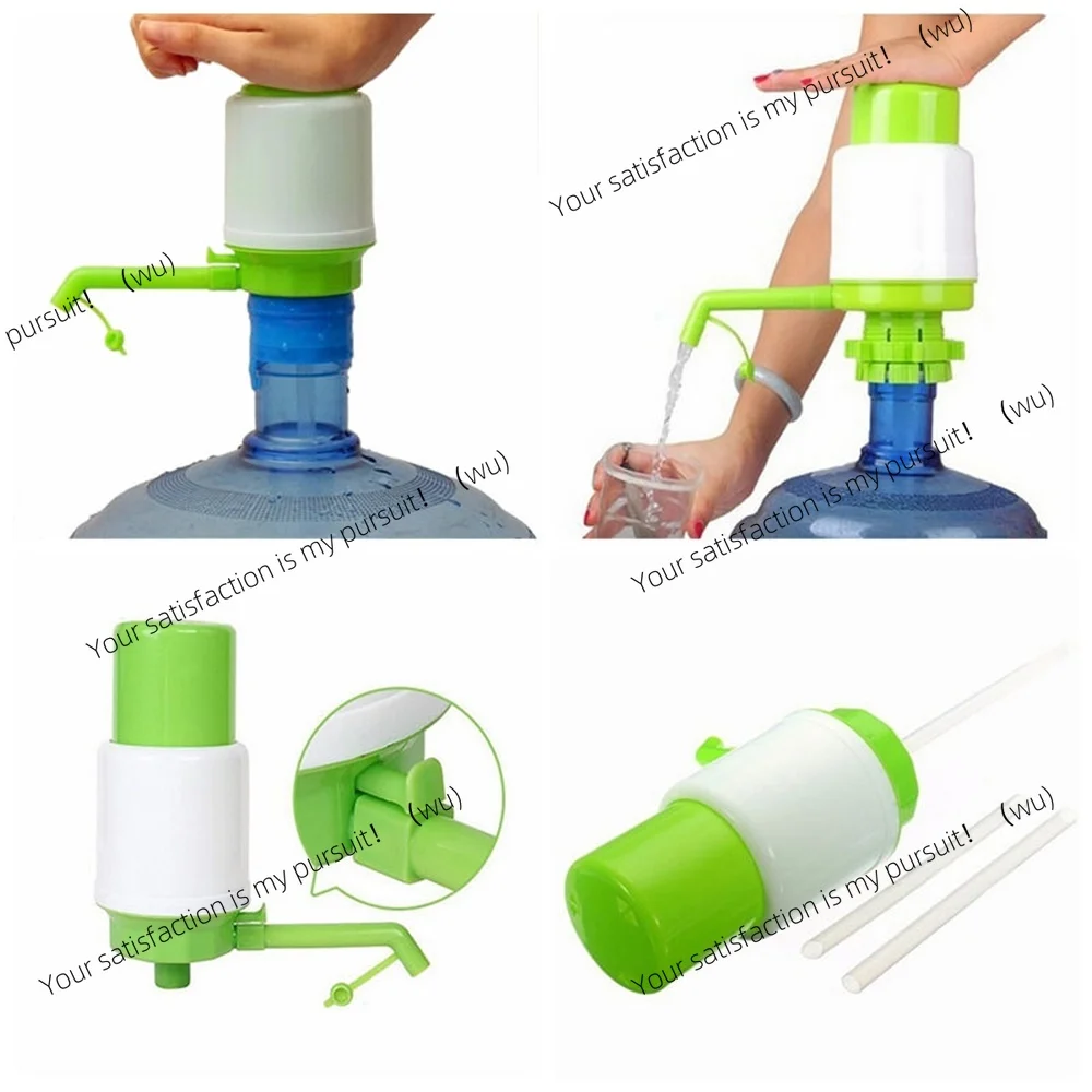 Portable gallon bottle, drinking water hand pressure removable tube, innovative vacuum hand pump water dispenser
