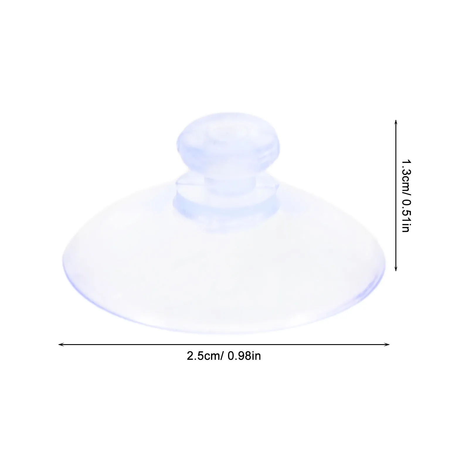 300Pcs Mushroom Head Suction Cups Transparent Strong Plastic Sucker Pads for Glass Table Anti Slip Bumper Pads Bathroom