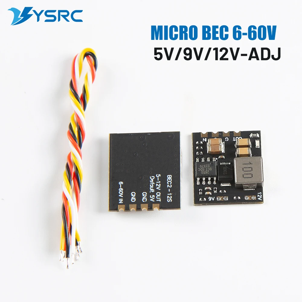 Micro BEC 6S (6-60V) TO 5V/9V/12V-ADJ Step-down Regulator for FPV Drones Quadcopter RC Models & DIY Accessory