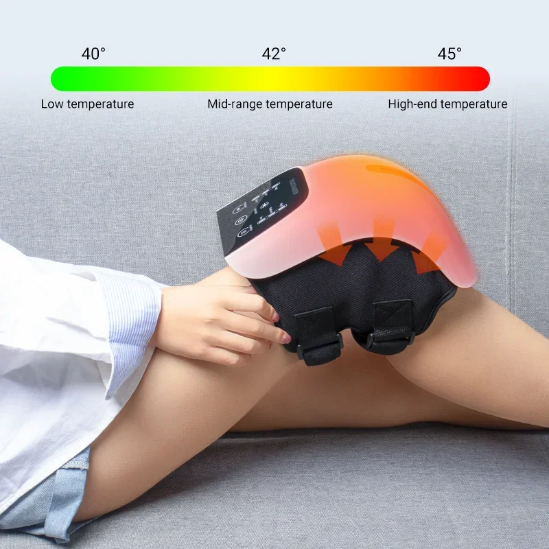 Health Care Heated Infrared Light Therapy Electric Portable Knee Massager Device For Knee Shoulder Joint Pain Relief