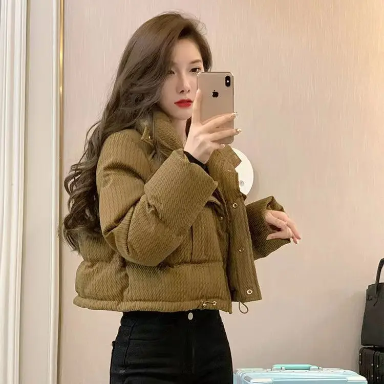 Meralad Kurze Baumwolljacke für Damen, 2025, Winter, Neuankömmling, High-End-Feeling, Baumwolle, gepolsterter Mantel, stilvoll und warm