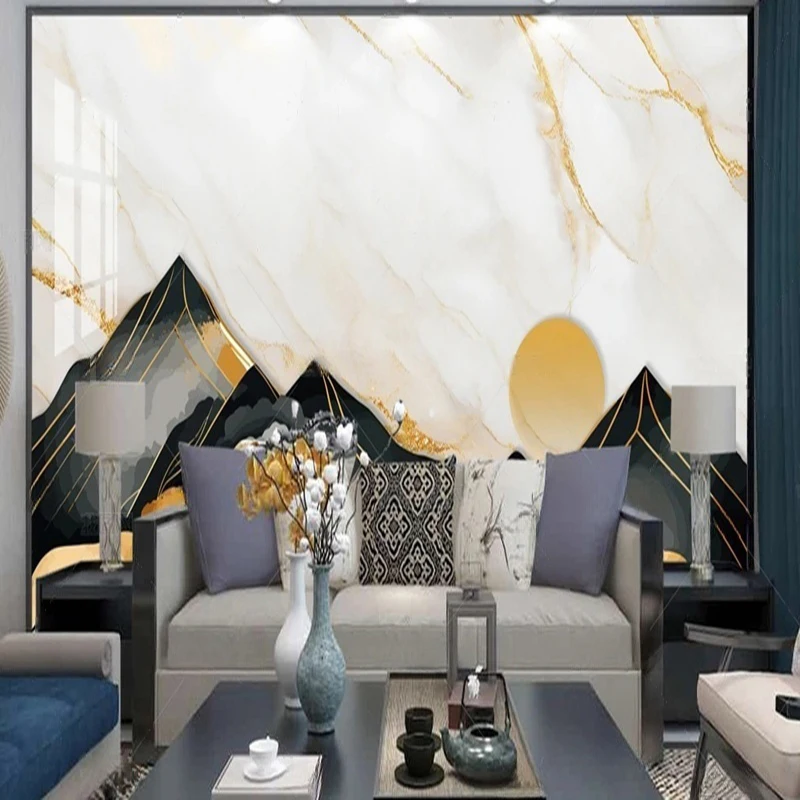 MU8671 Modern Natural Landscape Waterfall Photos Wallpapers 3D Wall Cloth Living Room Bedroom TV Background Wall 3D Large Mural
