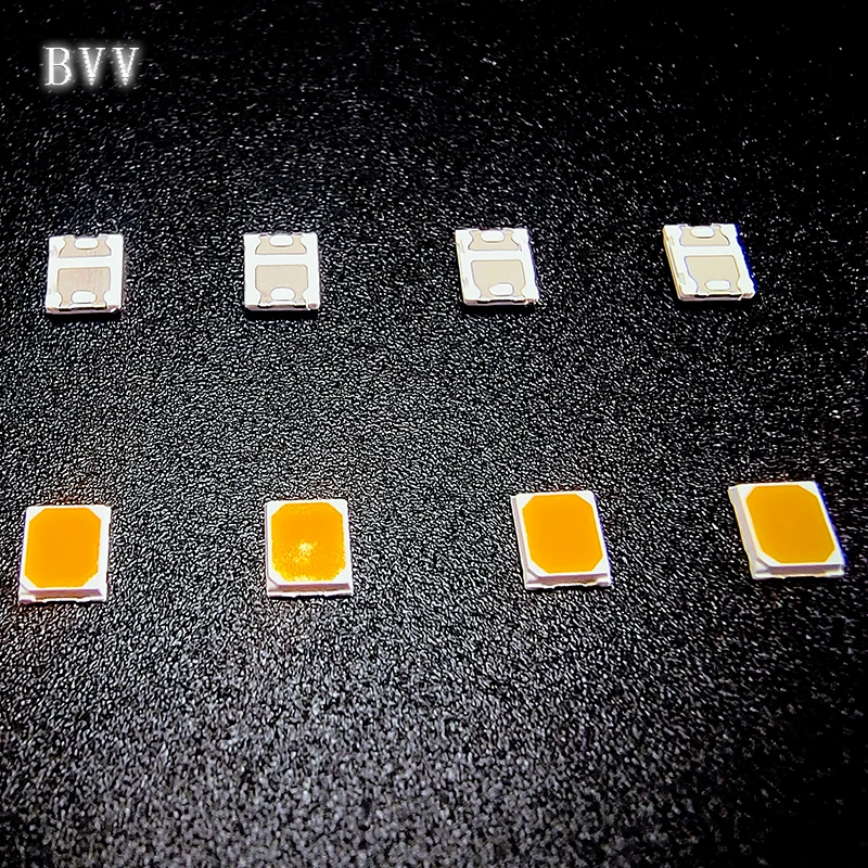 100PCS/Lot 2835 amber LED lamp beads, color temperature: 1700-1900K, high brightness, power: 0.2W/0.5W