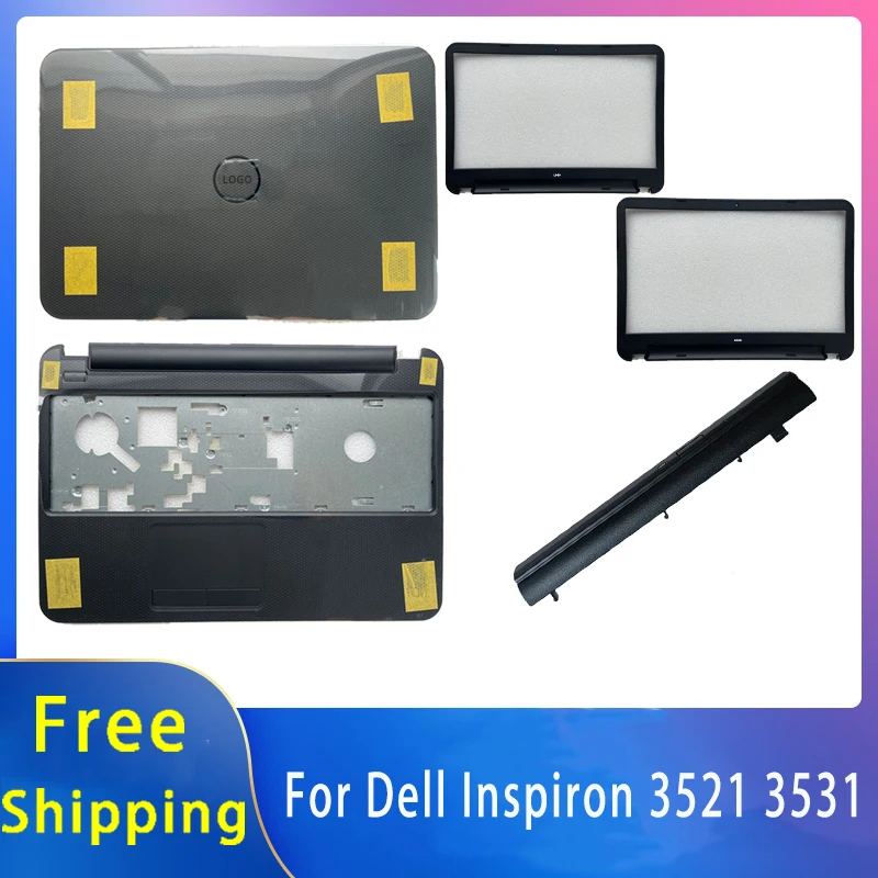 غطاء خلفي Laptop lcd مع شعار dell inspiron 3521 ، جديد