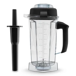 Dzbanek do blendera Vitamix 64 uncji z ubijakiem, pojemnik zastępczy do Vitamix 5200, seria 5000 6300 7500 Pro200/500/750