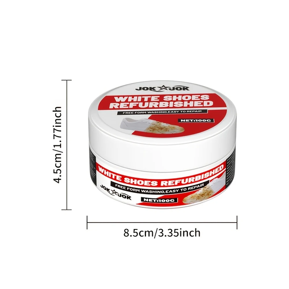 Esmalte simples e eficaz para sapatos, adequado para superfícies lisas – Creme de renovação e cuidado com esponja para clarear, remover pré-amarelamento