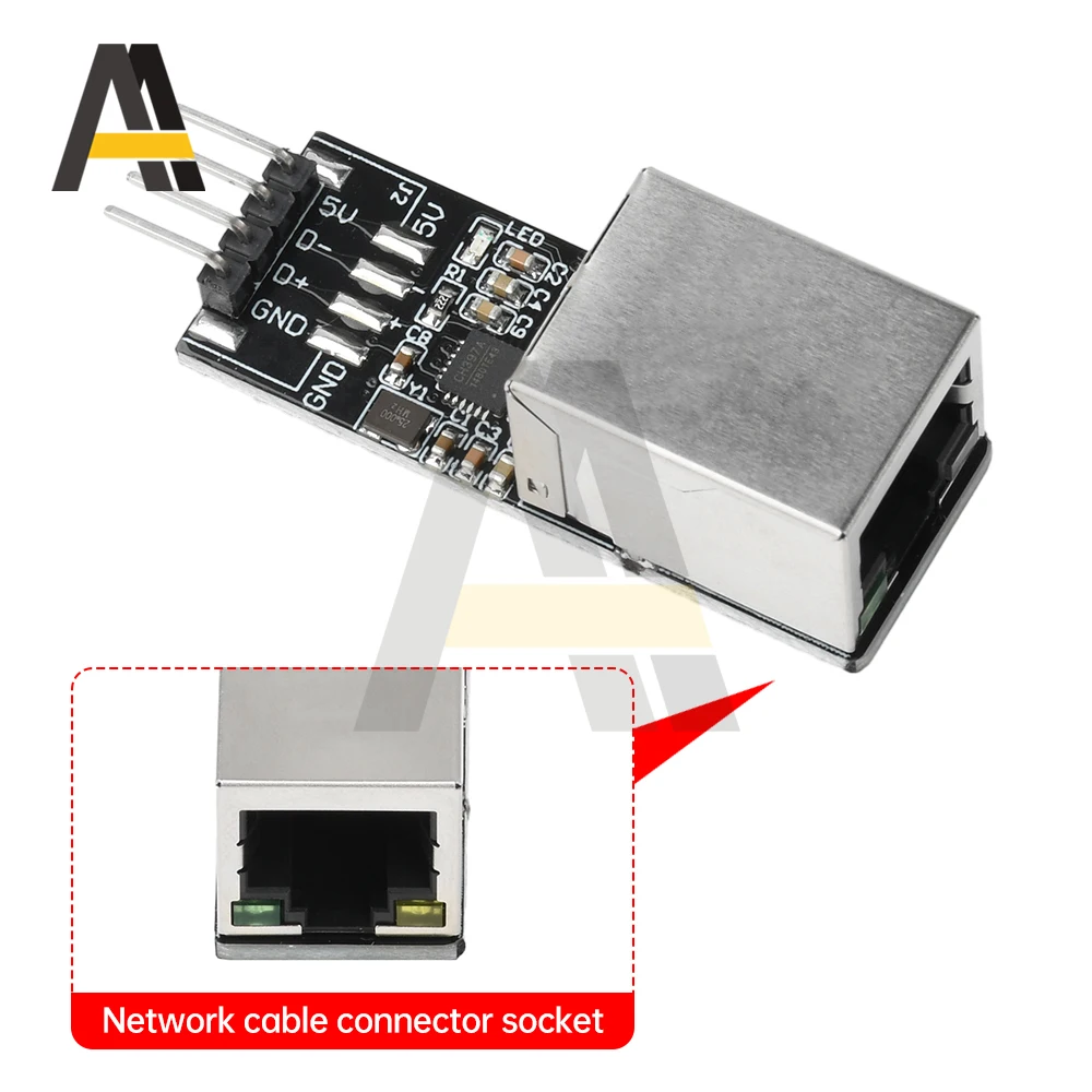 Convertisseur USB vers RJ45 Ethernet, Module d'interface 10M/100M, transfert de données haute vitesse, prise en charge USB 2.0 2.1/IEEE 802.3, adaptateur USB