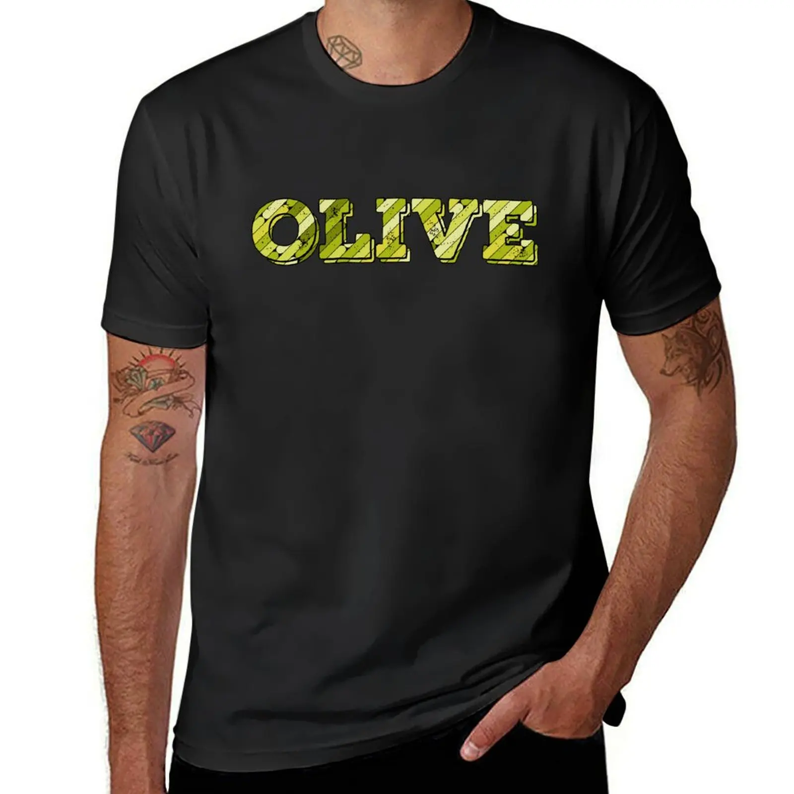 Olive Fruit T-Shirt cute tops summer tops mens t shirts