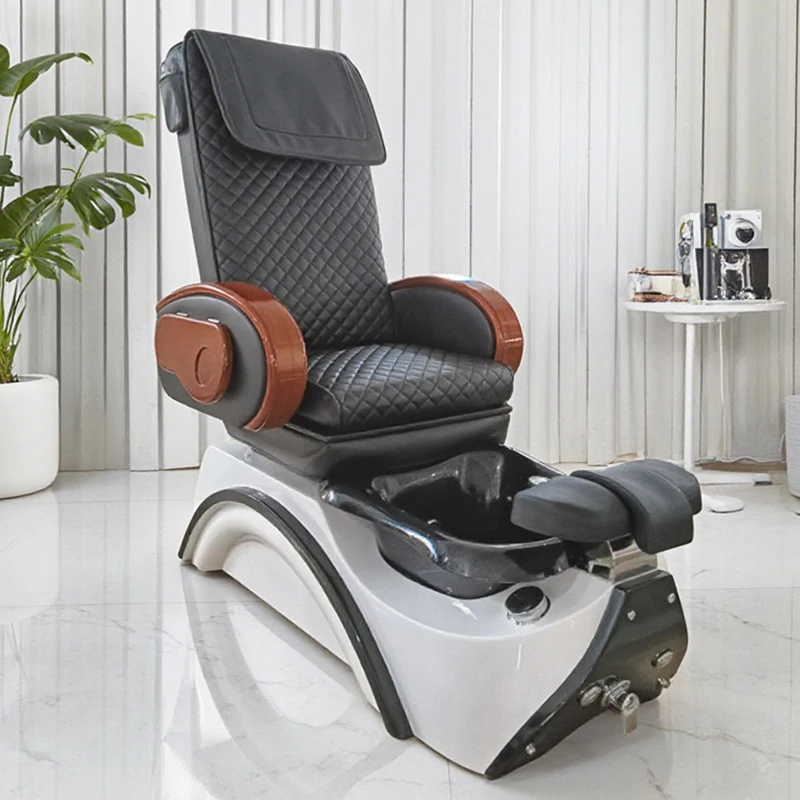 Nail Salon Equipment Modern Electric Massage Pedicure Manicure Chair Luxury Adjustable Reclining Foot Spa Chair with Jet Pump