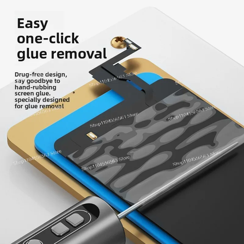 Electric Degumming Machine, for Removing Glue From Mobile Phone Screens and For Rolling Glue Onto Table Tennis Paddles.