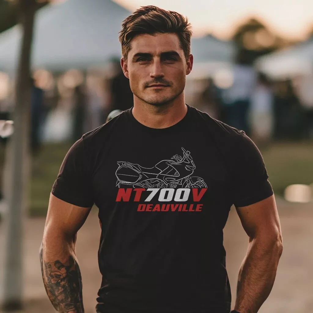 

2025 Summer Cotton Round Neck Short Sleeves for Men Women Honda NT700V Deauville 2006-2013 - Motorcycle T-Shirt for Riders