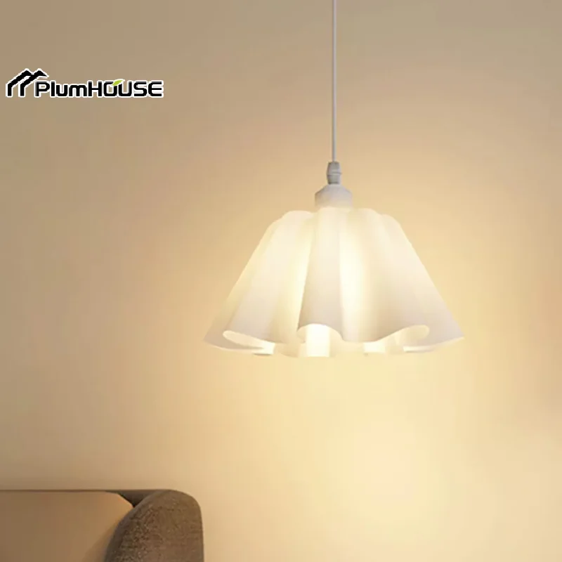 

Acrylic Wave Pendant Lamp Cover Flower Lampshade Hanging Lamp Accessories DIY Wall Night Chandelier Replace Lampshade Parts