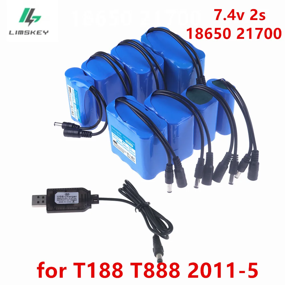 7.4V 3000/6000/12000/18000/24000mAh lipo battery for T188 T888 2011-5 Remote Control toys Fish Finder Fishing Bait Boat Parts