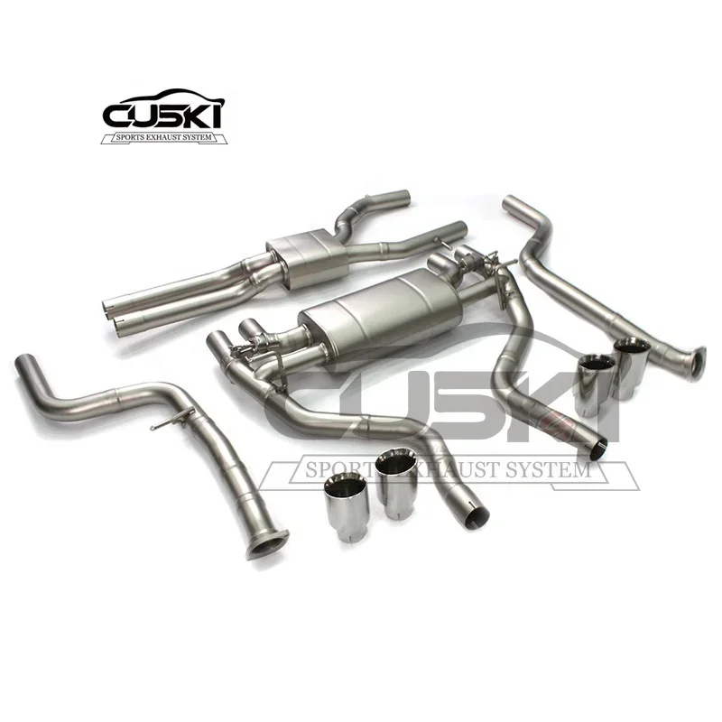 High Flow Catback Exhaust System For BMW M2C S55 F87 3.0T 2018-2023 quality Stainless Steel car Exhaust Modification