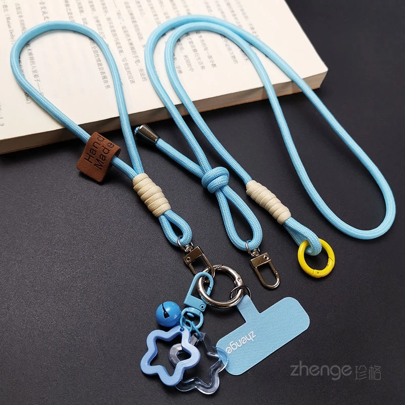 

Многофункциональная подвесная веревка для мобильного телефона, тройная тканая длинная женская модная веревка через плечо, подвесная шея, запястье, новый продукт