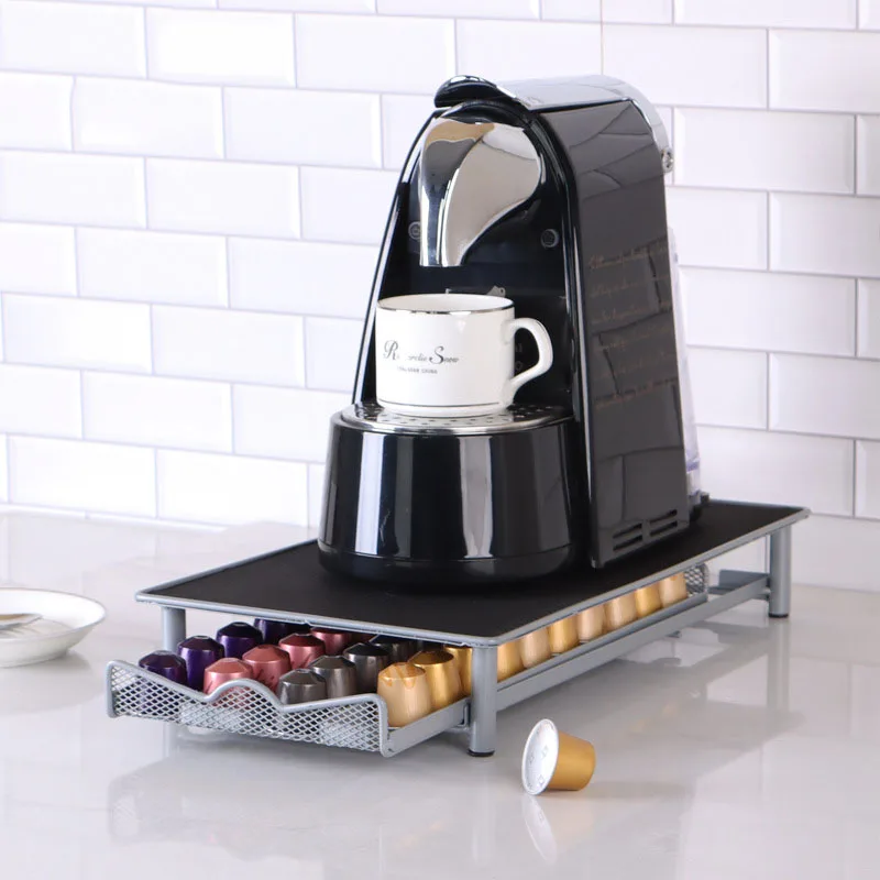 

Coffee Capsule Box Drawer Holder Coffee Pod Storage Rack Machine Stand Nespresso Coffee Capsule Frame Dolce Gusto Organization