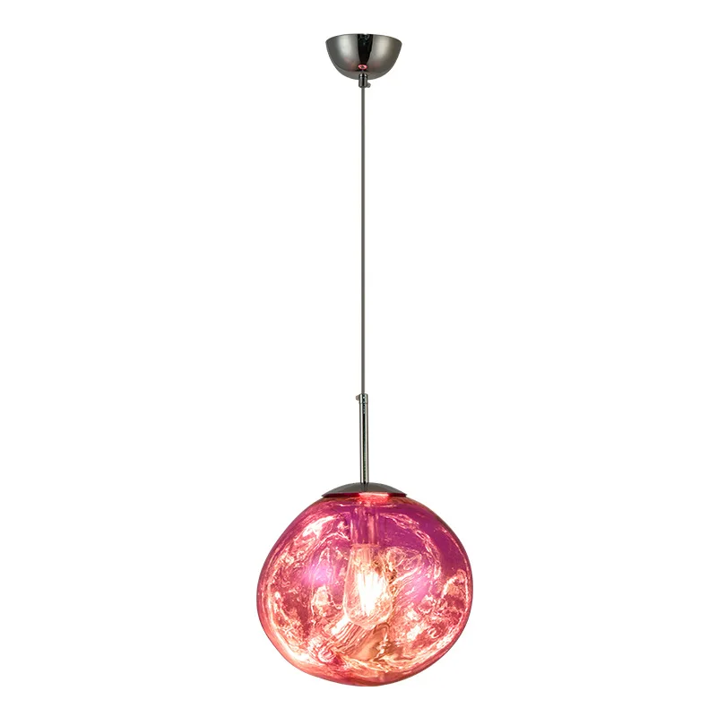 

Nordic modern glass lava chandelier creative personalized staircase decoration bedside chandelier simple living room
