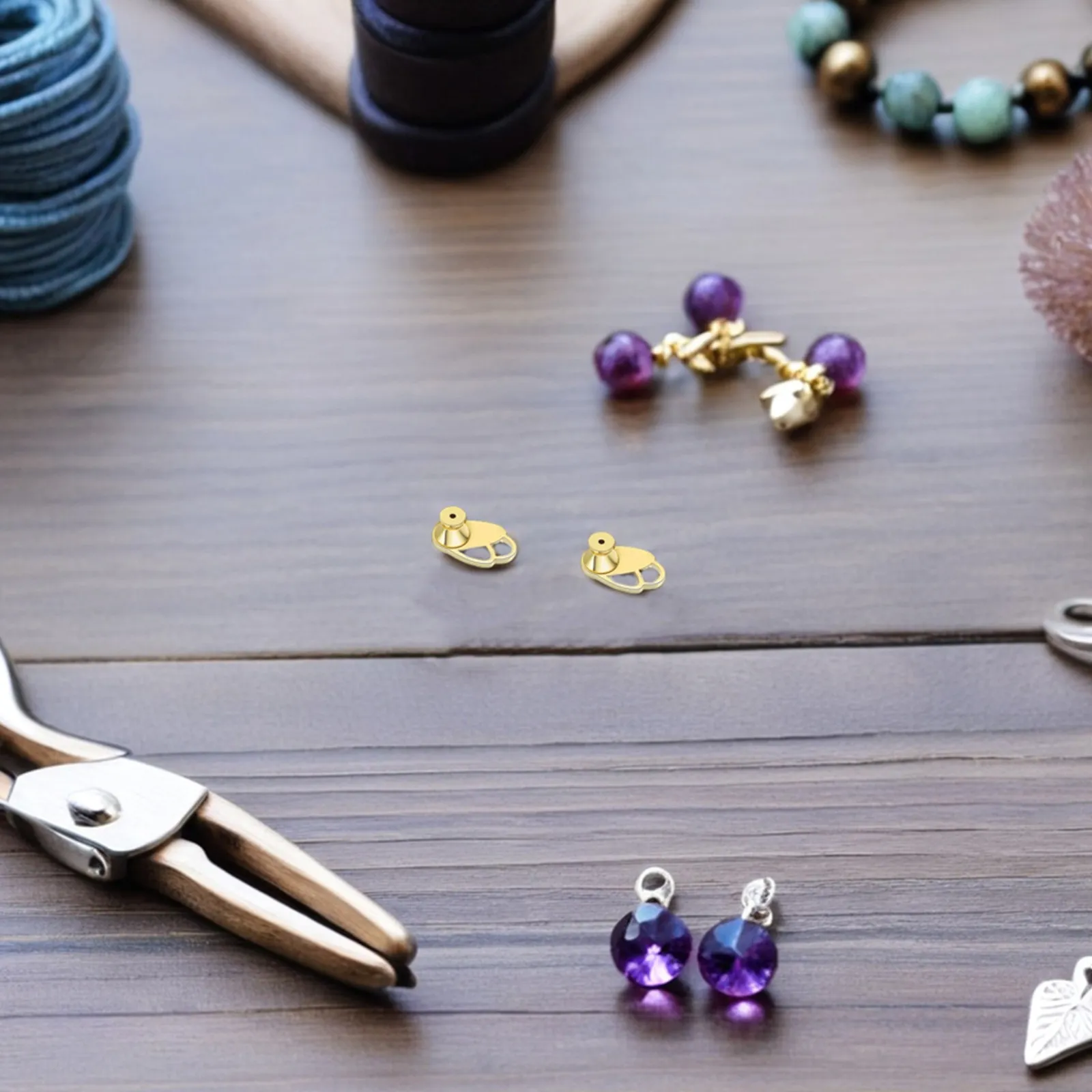 8Pcs Earring Backs for Droopy Ears Heavy Earring Lifters Decorative Support Backings Secure Fit for Ear Studs Earrings Lifter
