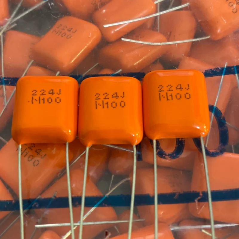 5PCS NIS/NISSEI Daily Precision Audio Film Capacitor 100V 224 0.22UF 220NF Orange APS