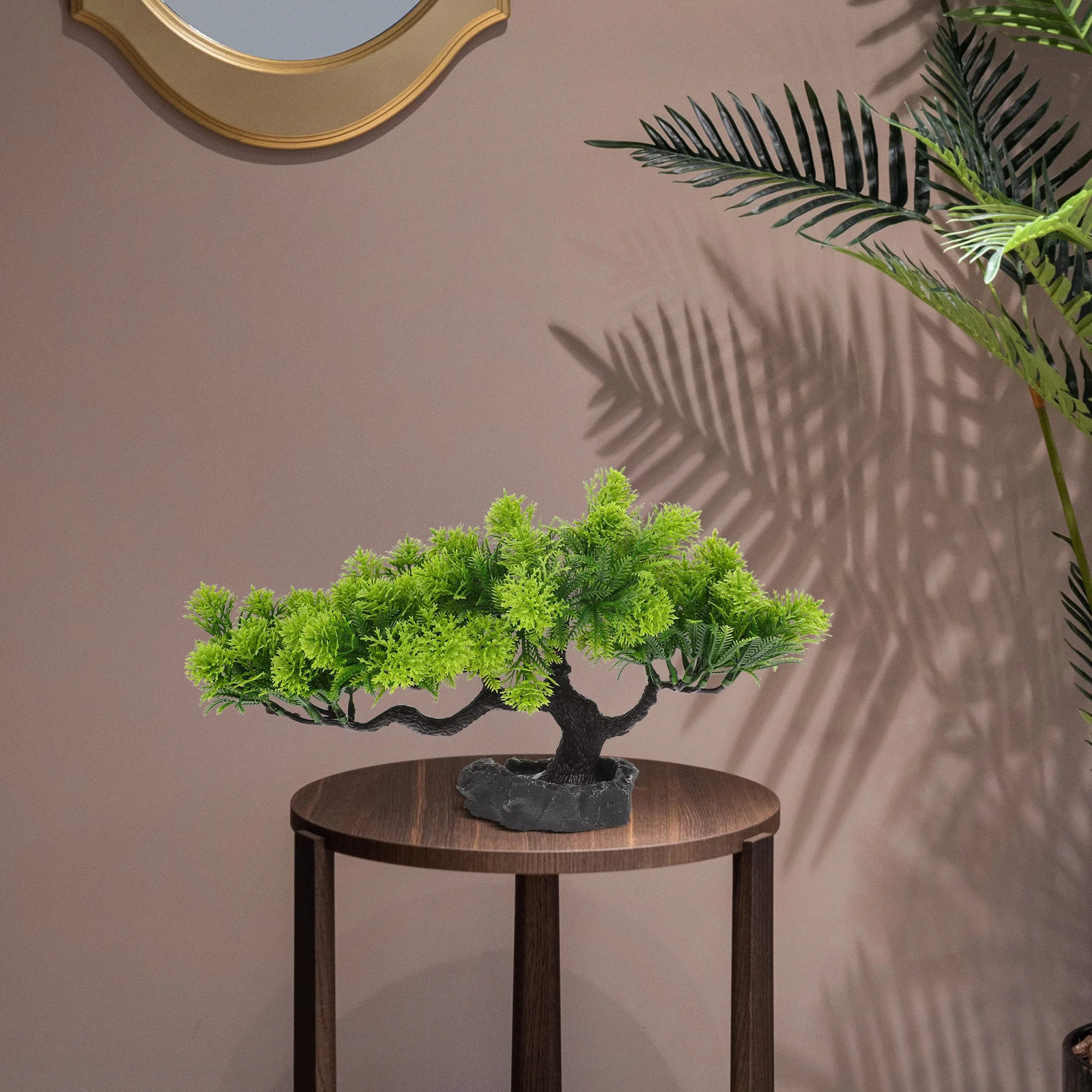 Artificial Plants Indoor Sashimi Decoration Faux Sushi Plate Pine Food Dish Ornament Green Supplies Fake Tree Statue