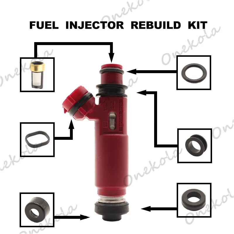 Fuel Injector repair kit Orings Filters for Mitsubish Montero 3.5L 2001-2002 195500-3970 MD357267