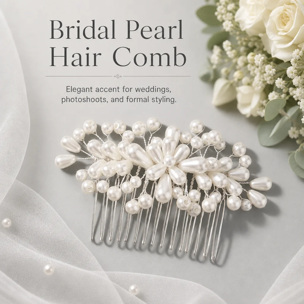 Peinetas Elegantes con Perlas Blancas, Pasadores de Pelo Estilo Francés Retro, Pinzas Laterales, Joyería para el Cabello de Novia, Peinado de Boda, Adorno para el Cabello de Mujer para Fiestas