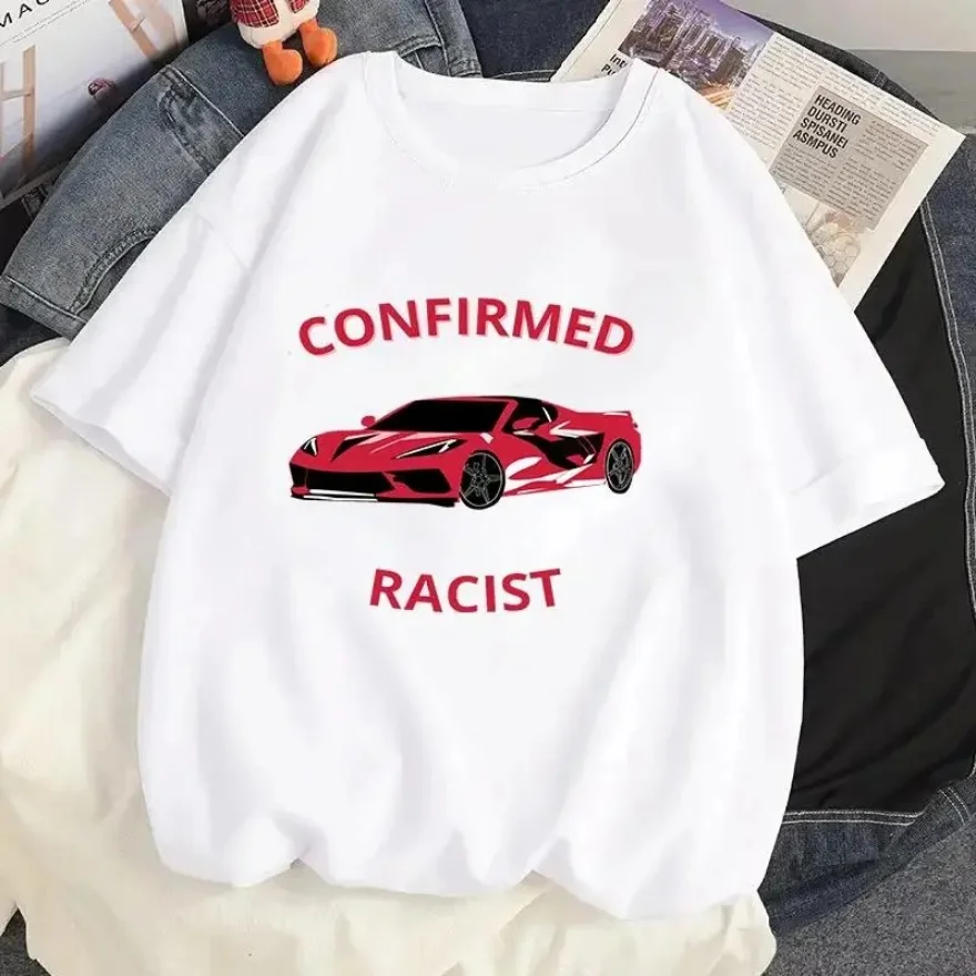 Certified Racist T Shirt Men Women Graphic Print Fashion T Shirt Casual Crew Neck Streetwear Short Sleeve Plus Size T Shirt Tees