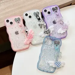 Heart Pendant Chain Glitter Phone Case For Samsung Galaxy A71 A51 A31 A21 A72 A52 A32 A22 A12 5G A30S A50S A52S A04S A05S Cover