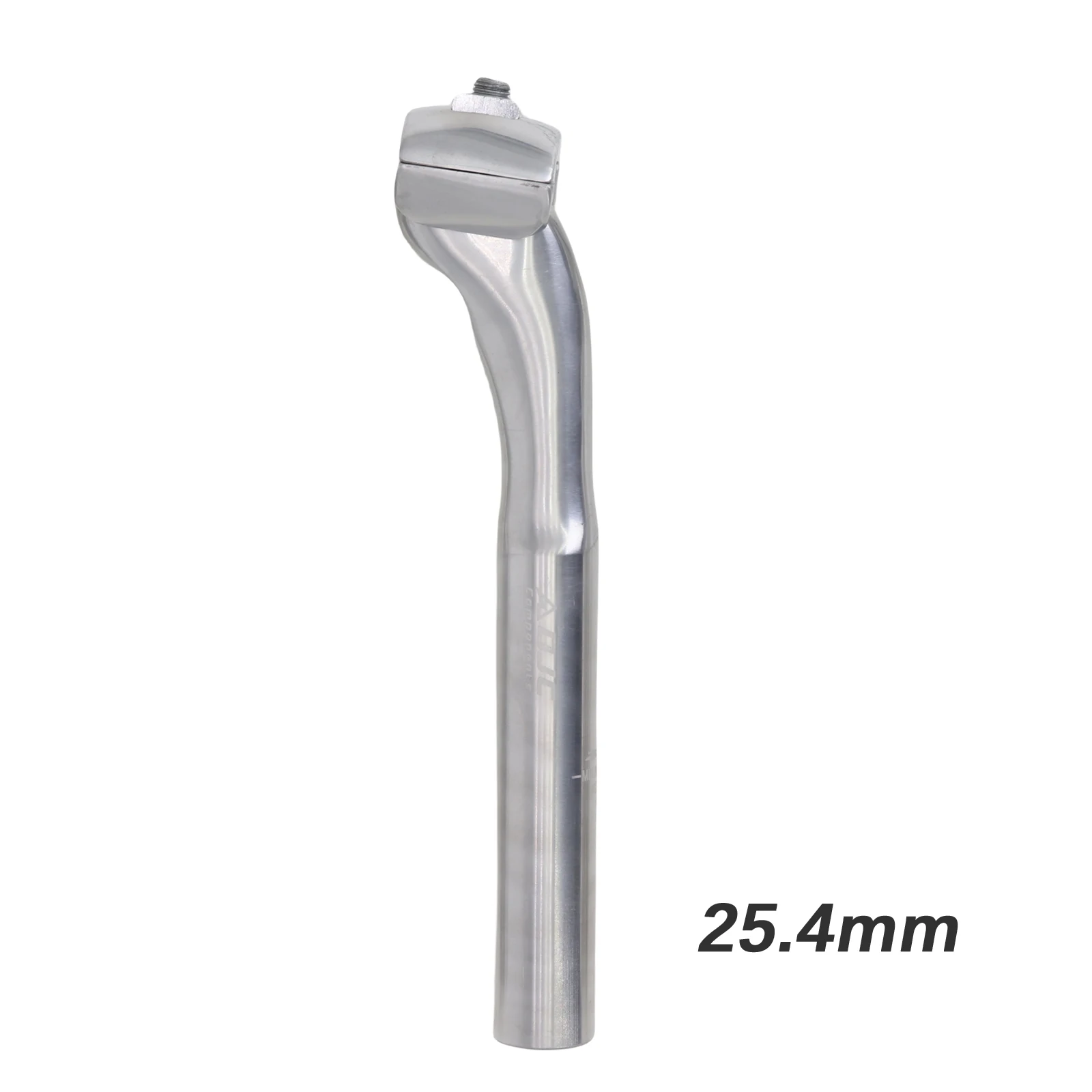 DJC自転車シートポスト 25.4 26.8 27.2x230mm シートチューブ クロム