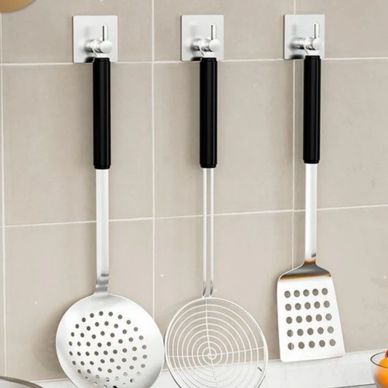 1-5pcs Bathroom Clothes Hooks, Adhesive Wall Hooks, Stainless Steel Towel Racks, Bathroom Kitchen Hardware, Multi-purpose Hooks