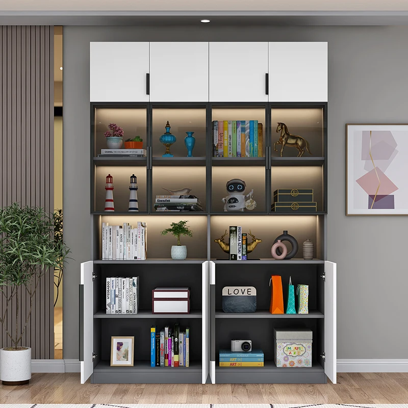 Corner Organizer Filing Cabinet Side Glass Rangement Luxury Office Cupboards Modern Desk Comodas Con Cajones Storage Furniture