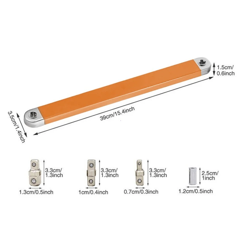 

Новый многофункциональный металлический регулируемый удлинительный ключ для ремонта автомобилей, инструмент для разборки и сборки узких швов