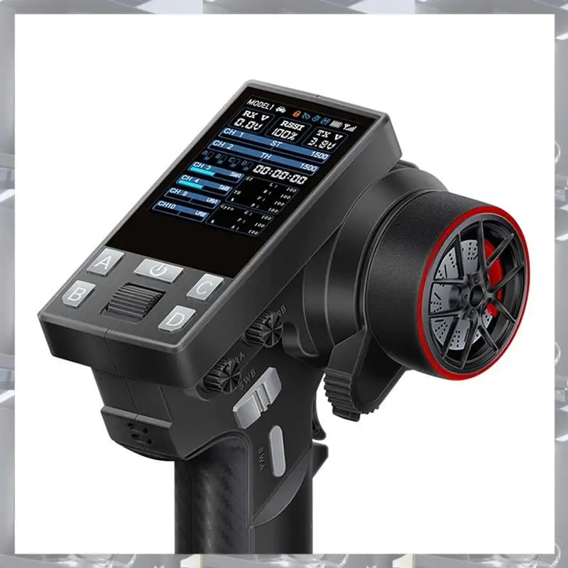 A84F-2.4G 10-kanałowy model samochodu, statku i czołgu zdalnie sterowany CT-10B Kolorowy ekran powrotu Odbiornik F-10A