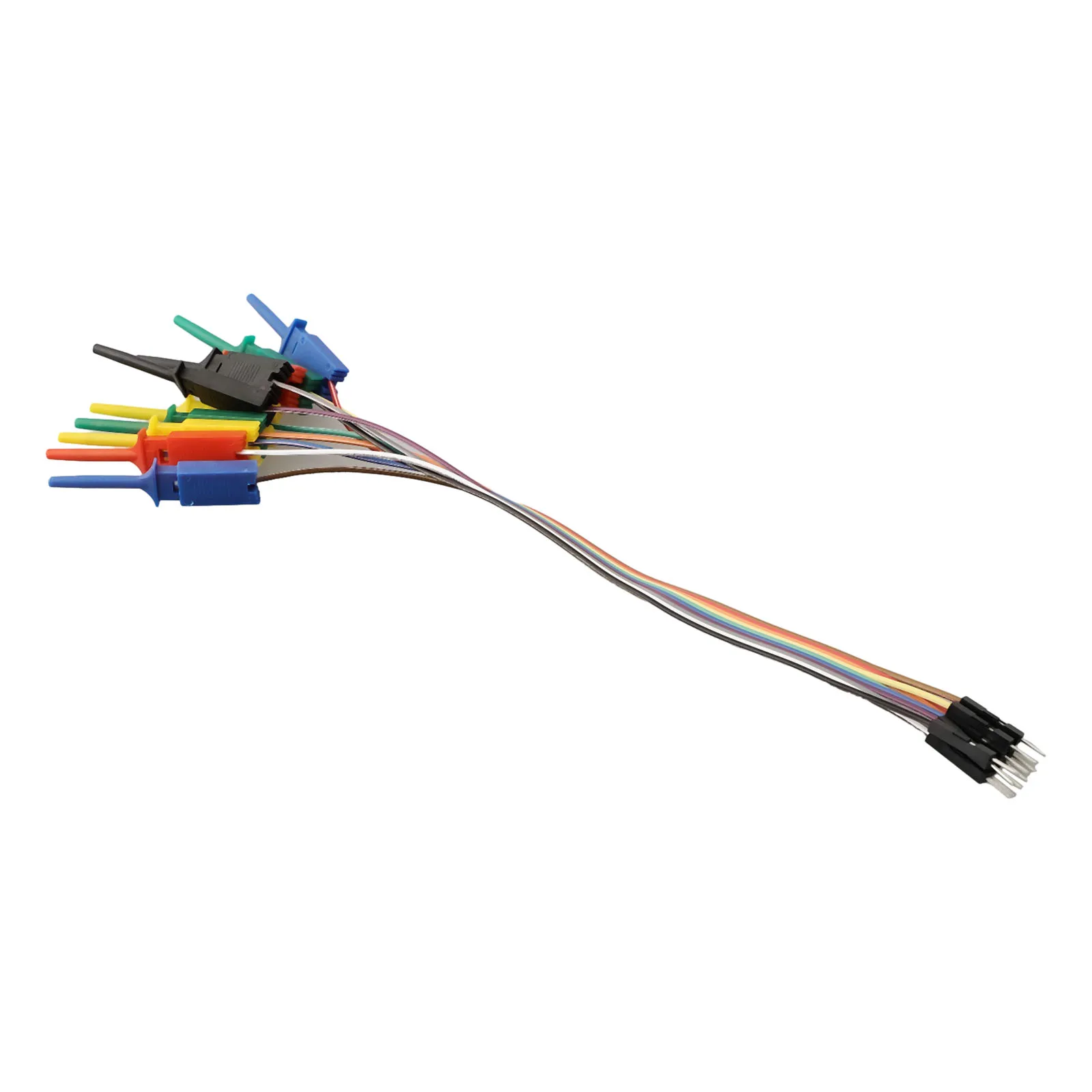Imagem -04 - Logic Analyzer Cabo Test Lead Hook Clamp 5color Probe Testing Equipamento Elétrico Alta Eficiência 20cm 10 Pins