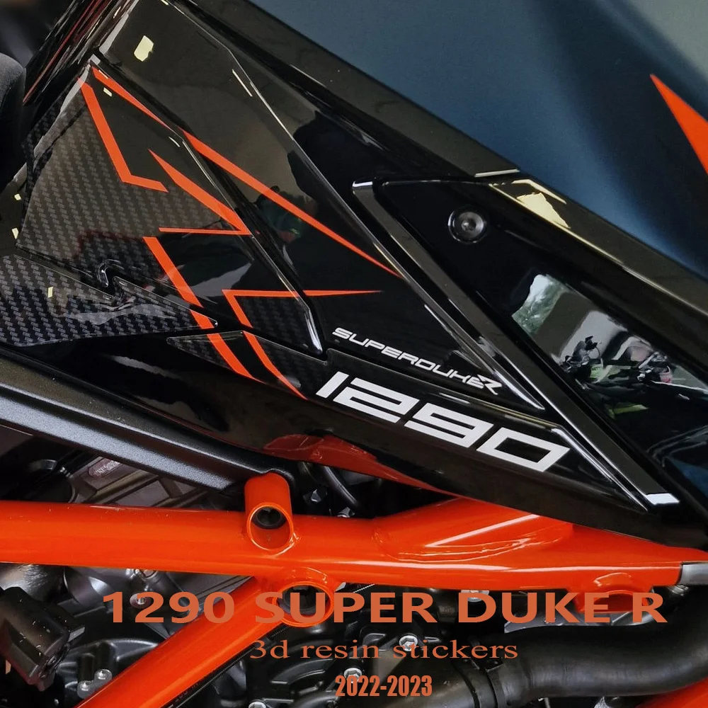 

New 1290 Super Duke R Accessories for KTM 1290 R Super Duke 2022-2023 3D Epoxy Resin Sticker Fuel Tank Side Protection Kit