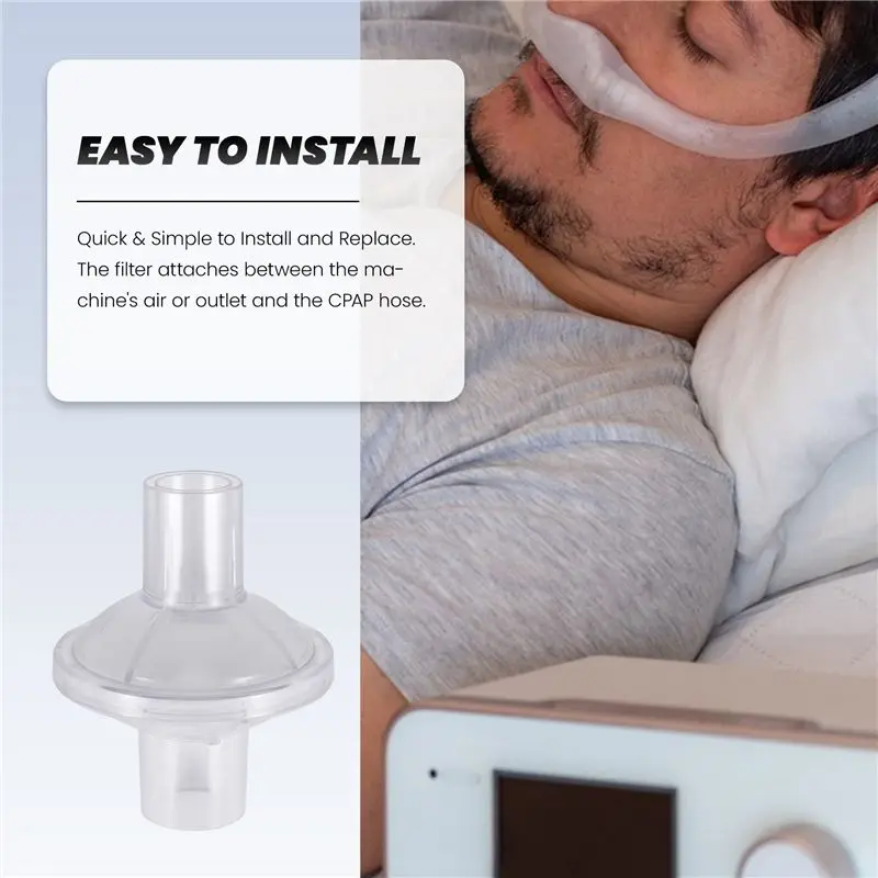 [B25B!】 Viral In-Line Outlet Filter Compatible With For Resmed, Dreamstation CPAP/Bipap Machine, 12 Packs
