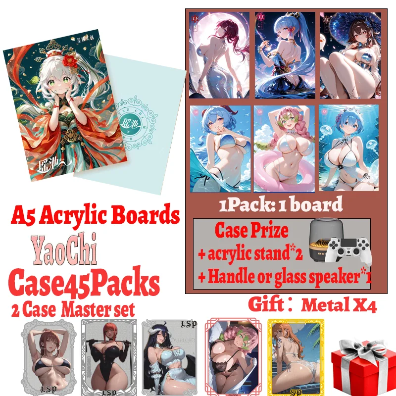 

Latest Original YaoChi A5 Acrylic Boards Waifu Rem Spicy Girl Pure Charm Curve Uniform Swimsuit Bikini Master Set kids Gifts