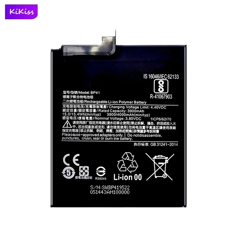 BP41 Mobile Phone Battery For Xiaomi Redmi K20 Mi 9T mi9T 4000mAh Real Capacity