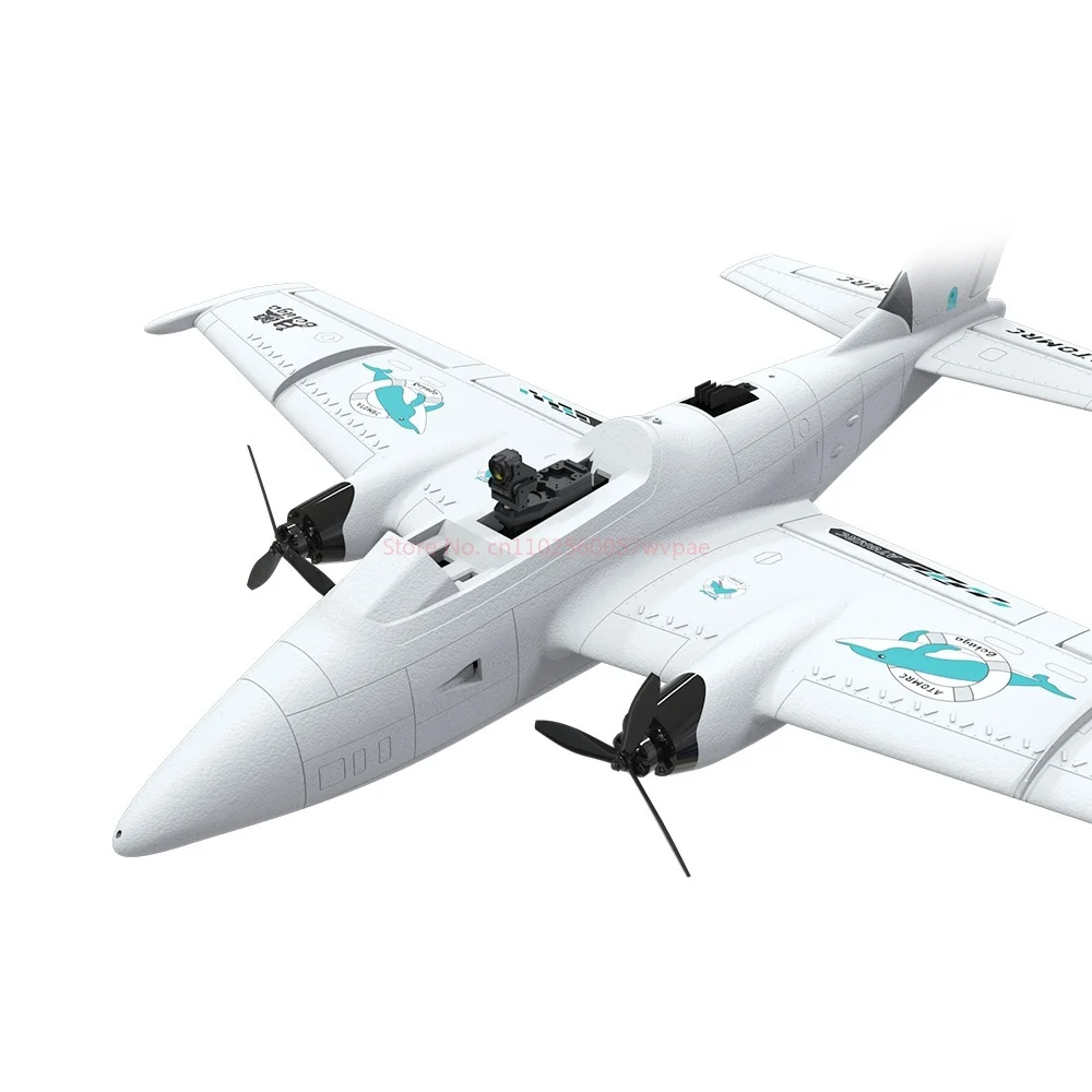 ATOMRC طائرة نموذجية ثابتة الجناح الحوت الأبيض محرك مزدوج FPV C1200 لعبة طائرة RC لتقوم بها بنفسك لعبة نموذج للأطفال والهواة