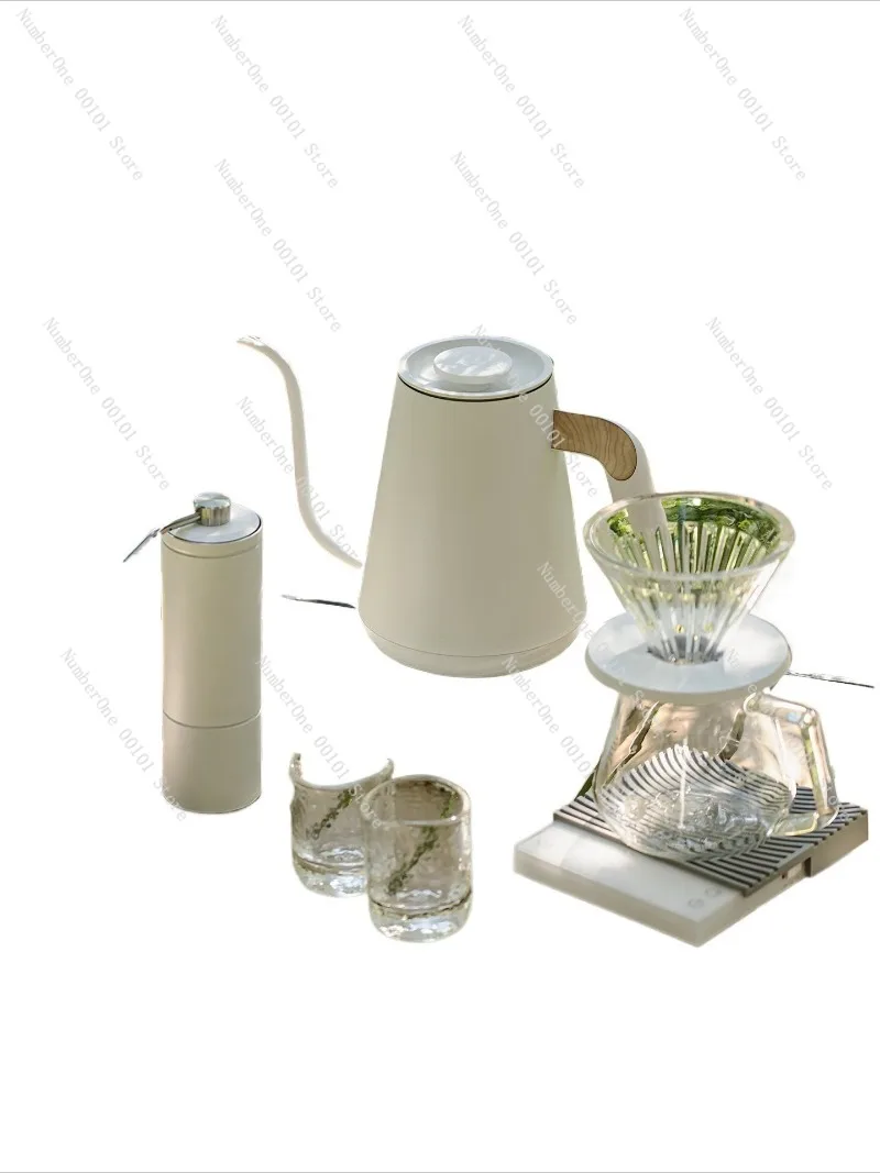 Manual Pour Over Coffee Maker Set Drip Filter Coffee Pot Gift Box Complete Coffee Brewing Kit Household Hand Brew